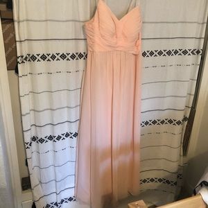 Azazie bridesmaid dress pale pink